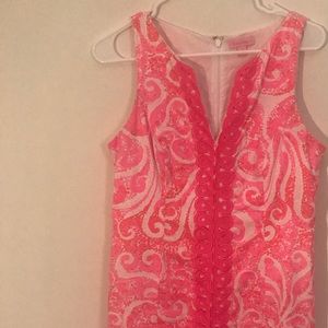 Lilly Pulitzer Hot Pink Shift Size 4